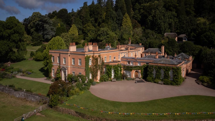 Aerial view of Killerton House